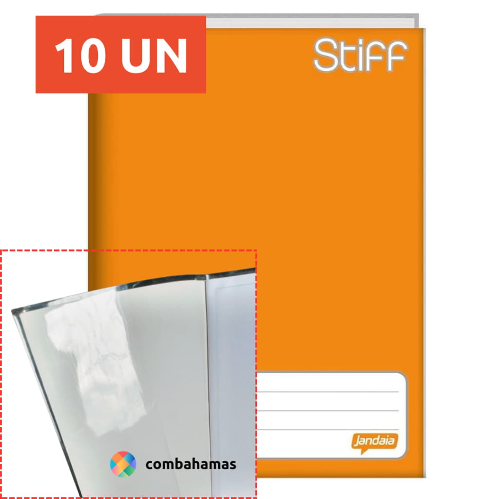 CAPA PRONTA PARA CADERNO, 1/4 BROCHURINHA 48 FLS CAPA DURA COSTURADO, 10 UN