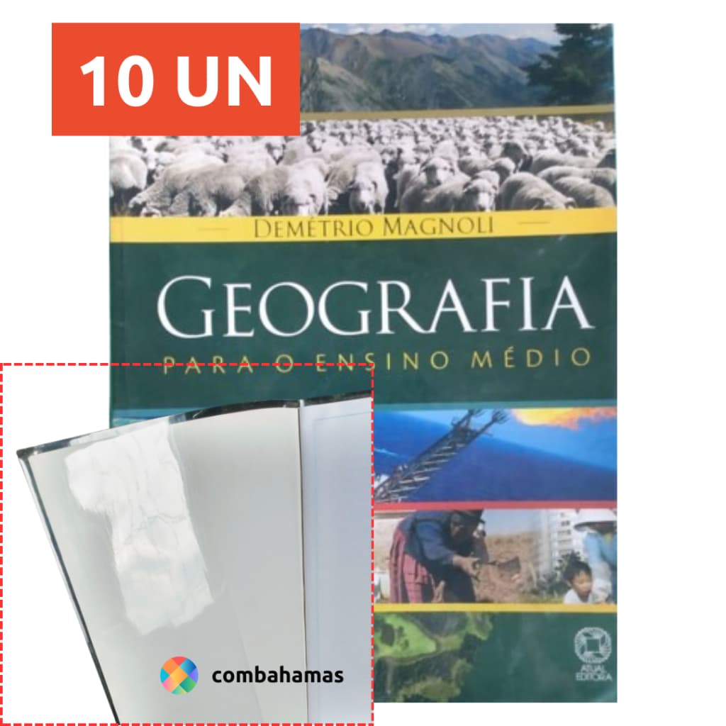 CAPA PRONTA PARA LIVRO DIDÁTICO, 28 X 42,5 CM, CAPA FLEXÍVEL, ATÉ 596 FLS, 10 UN