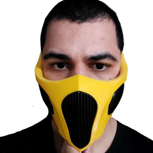 Máscara Scorpion Subzero Mortal Kombat Fantasia
