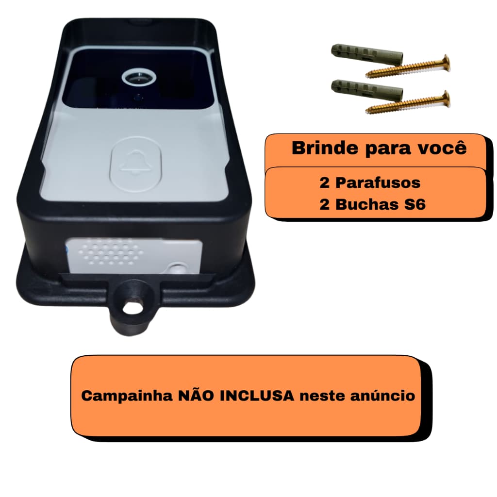 Protetor para Campainha Anti Furto e Chuva Para Vídeo Campainha Tuya M9/M8