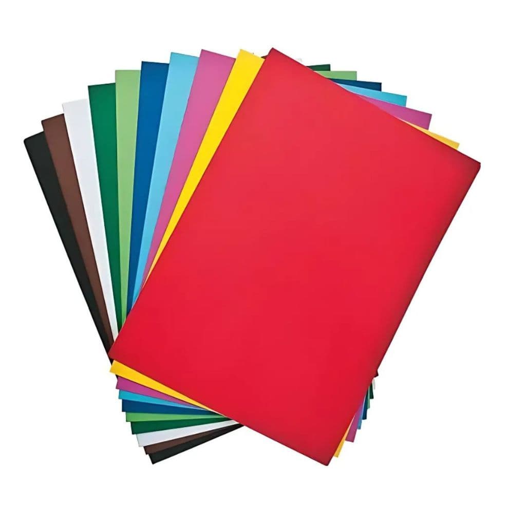 40 Folhas Papel Cartão Artesanato 48x66cm Fosco Papel Cartão Escolar Recorte Papel de Arte Material