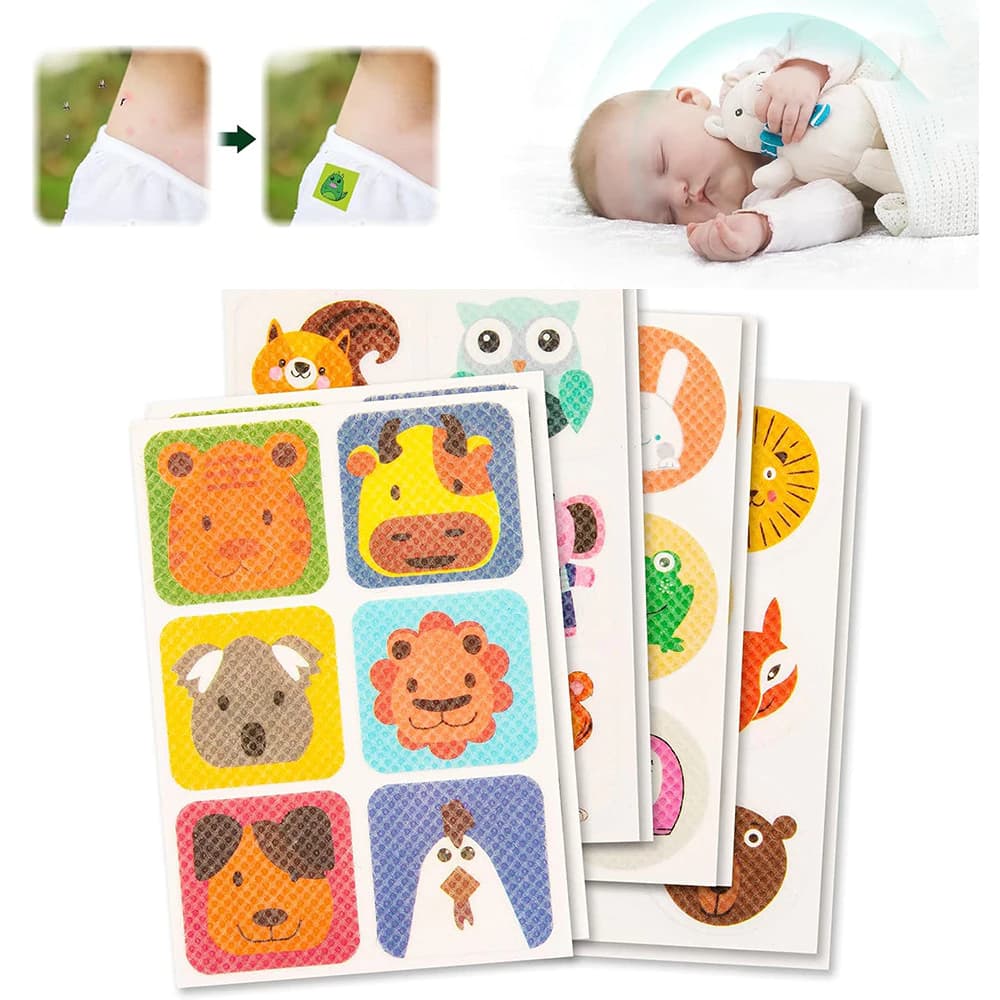 Kit 36 Peças Adesivos Repelente para Bebês Citronela Seguro E Não Tóxico