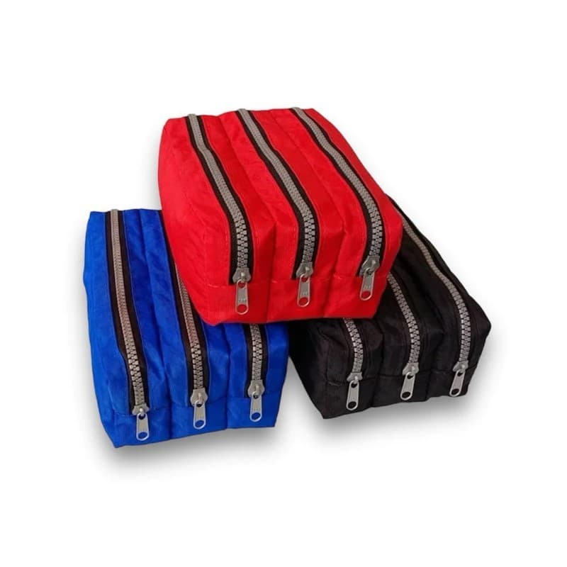 Estojo Escolar Tactel 3 Divisórias