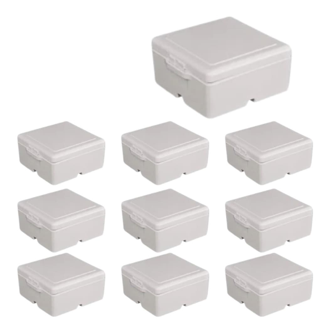 Kit 10 Caixas De Passagem Organizadoras Cftv De Sobrepor