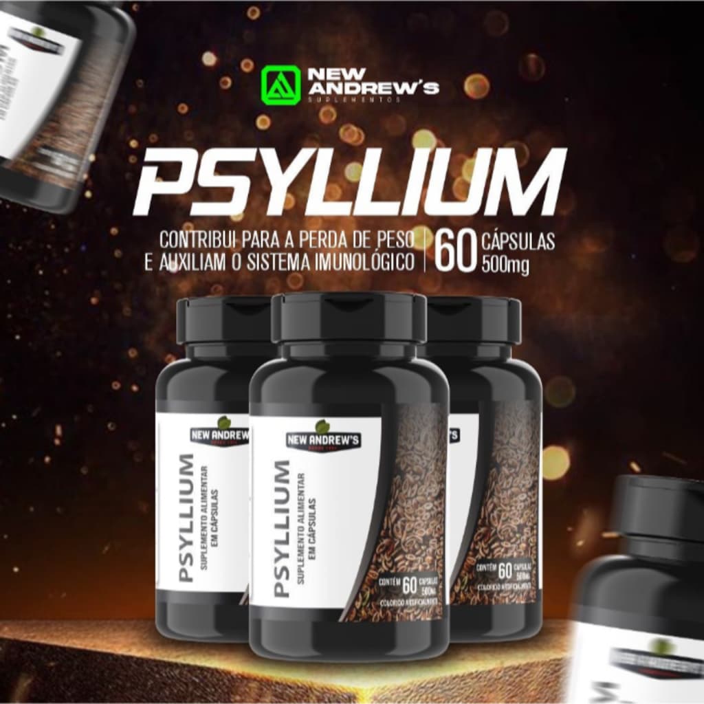 Psyllium Puro Premium 100% Original Psyllium 60 Cápsulas