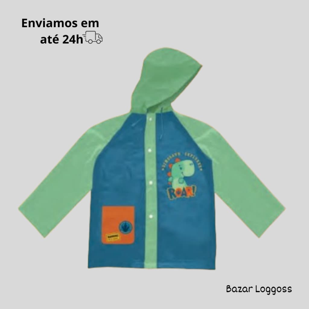 Capa De Chuva Infantil Dinossauro