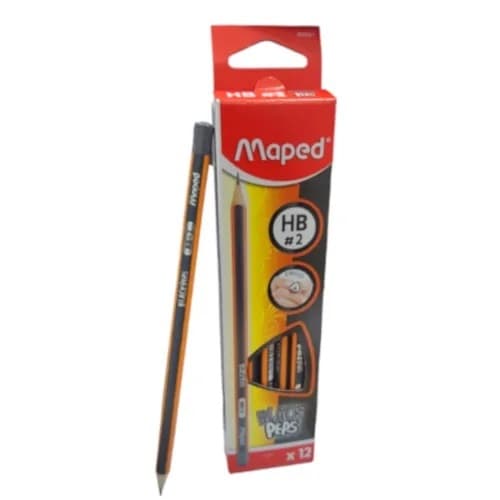 Lápis grafite triangular HB BlackPeps Maped Caixa com 12 unidades