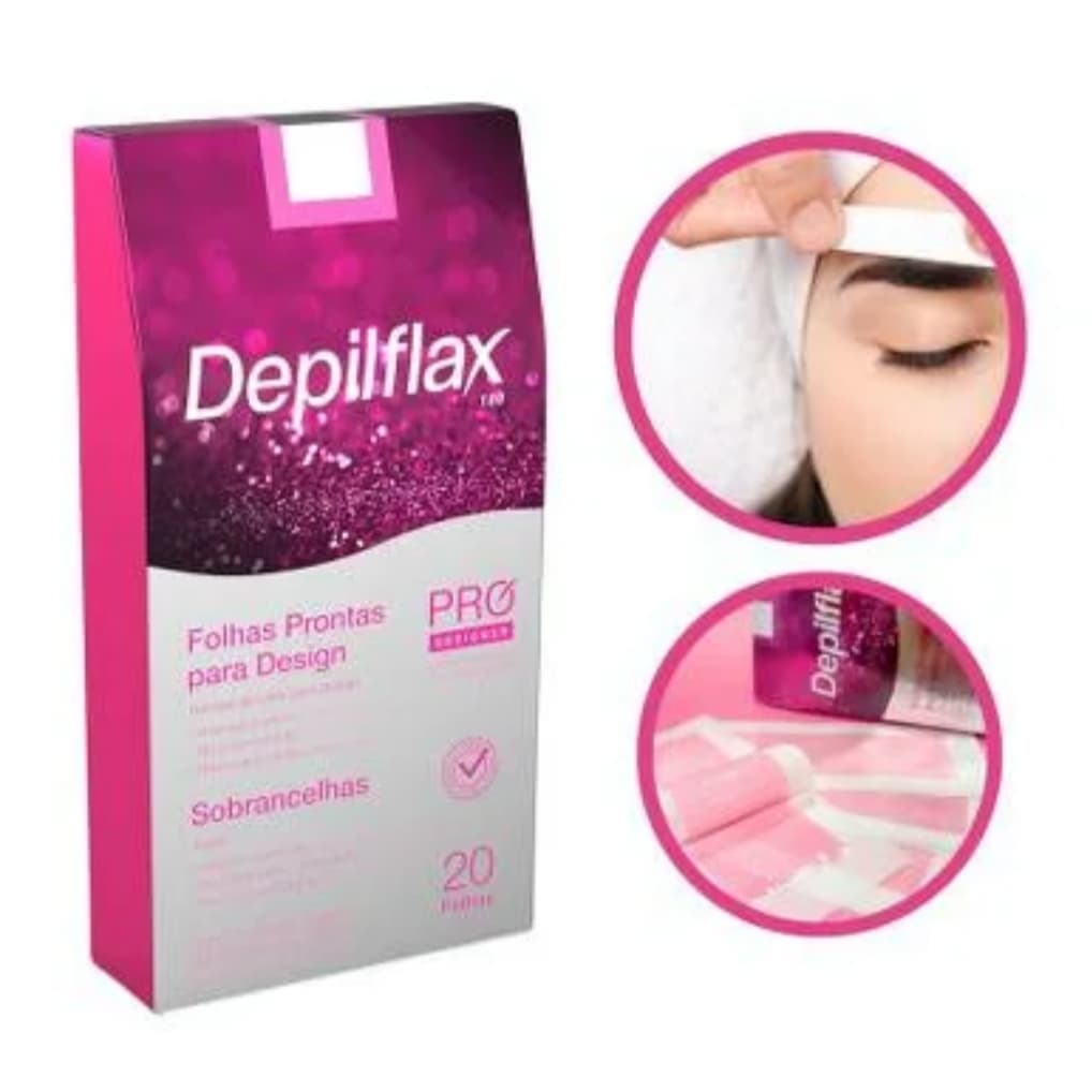 Tira sobrancelha TUTTI FRUTI - 100 TIRAS DEPILFLAX