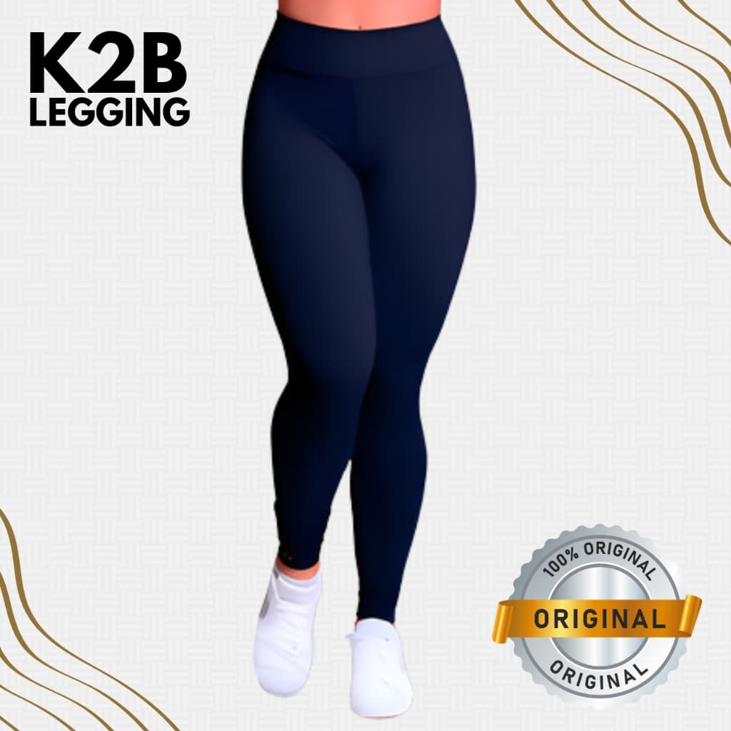 Calça Legging K2B Original Cintura Alta Grossa Sem Transparencia Cós Academia Fitness Leg