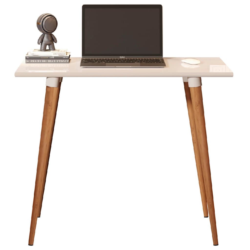 Mesa Escrivaninha Retrô Escritório Minimalista Elegance Computador Pé Palito - Várias Cores