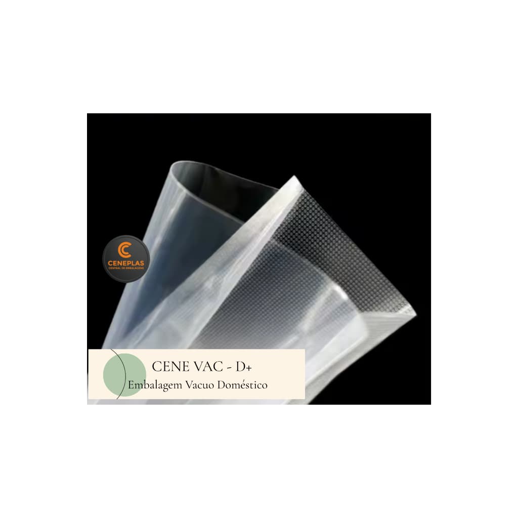 Embalagem Vácuo 20x25 COM RANHURAS - 50 un. Embaladoras Domesticas Cene-Vac D+