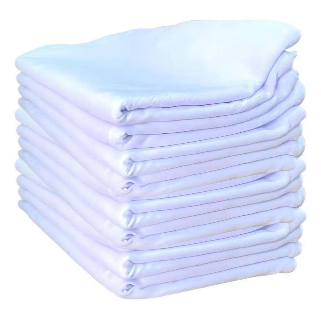 Pano De Prato Pé De Galinha Branco O Legítimo Liso 5 Unidades Com Bainha