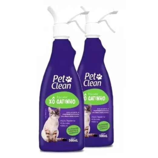Combo 2 Educadores Sanitário Xo Gatinho Pet Clean para Gatos 500 ml