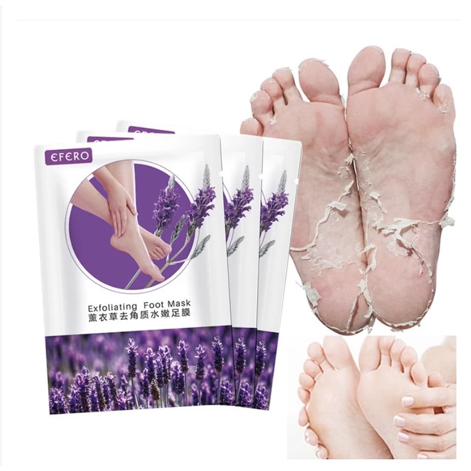 Máscara de Pé Meias Esfoliantes Remover Pele Morta Efero Putimi - PAR
