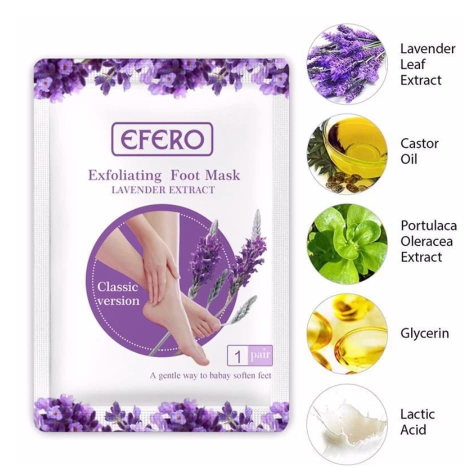 Máscara de Pés Meias Esfoliantes Remover Pele Morta Efero Putimi - 1 PAR
