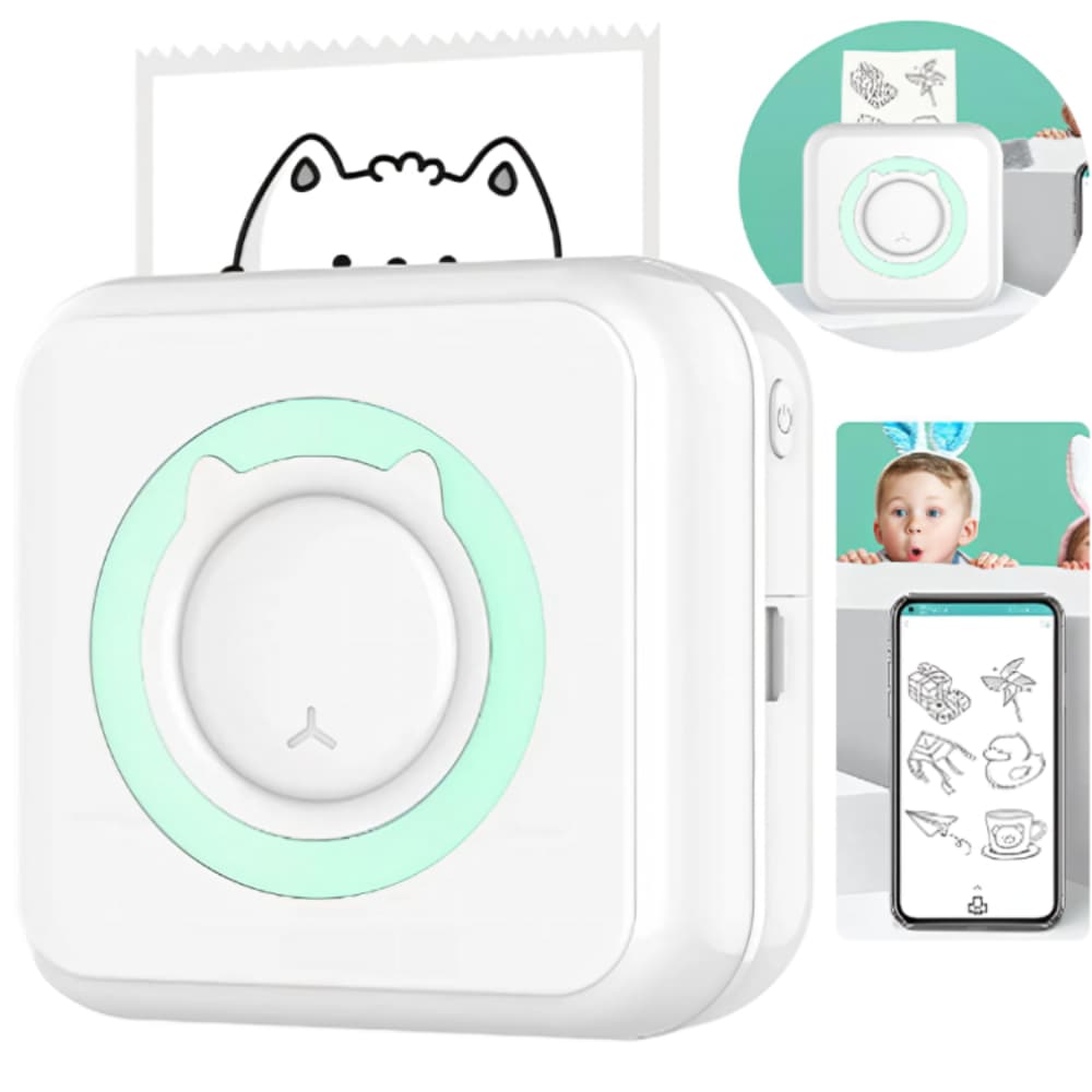Mini Impressora De Bolso Térmica Portátil Gato Multifuncional 1021 Envio Imediato