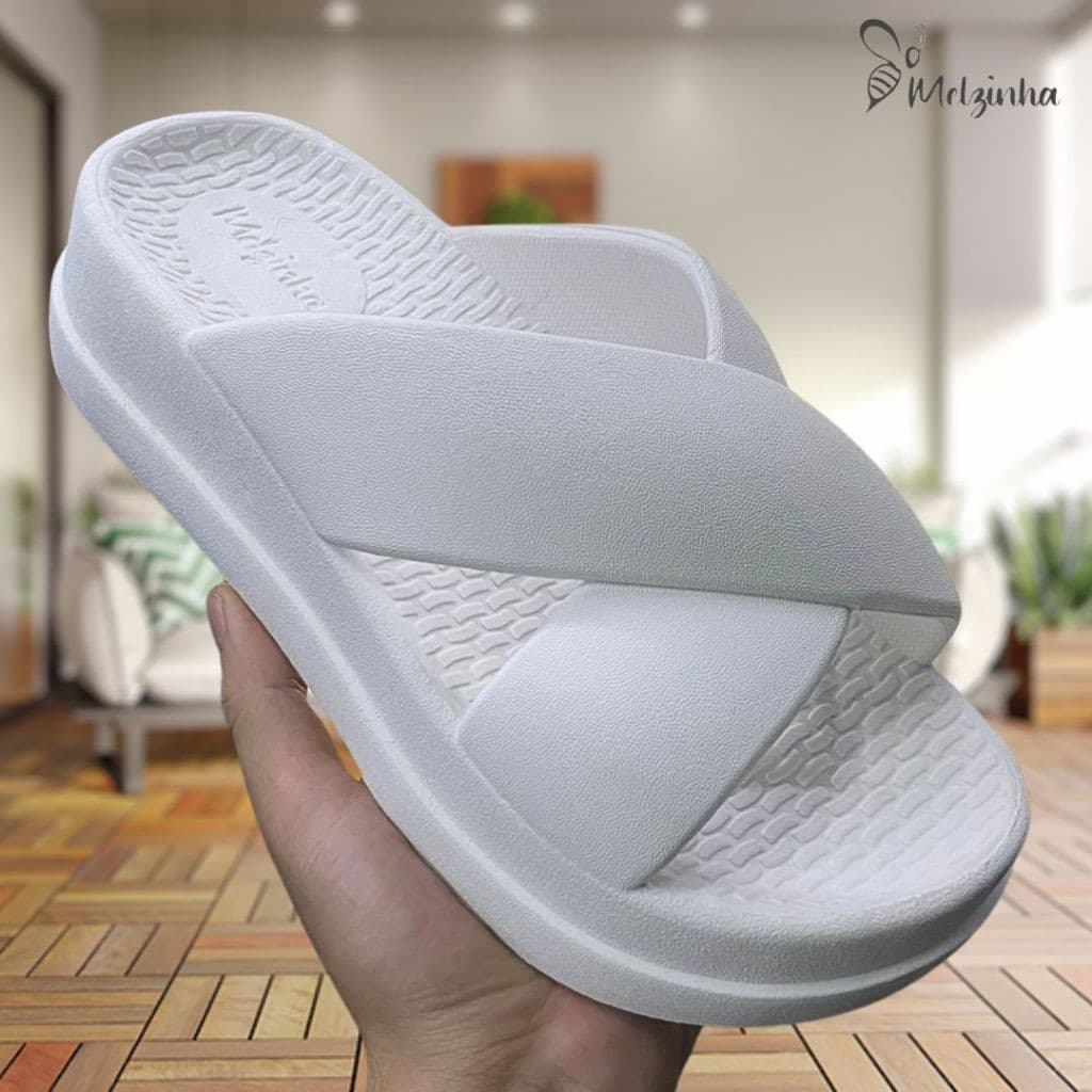 Chinelo Flat Puff Plataforma Nuvem Confortável Macio Lançamento
