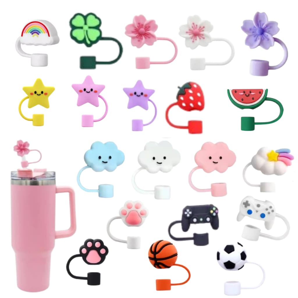 Tampa Protetora Para Canudo Anti Poeira Acessórios Em Silicone Copo Térmico