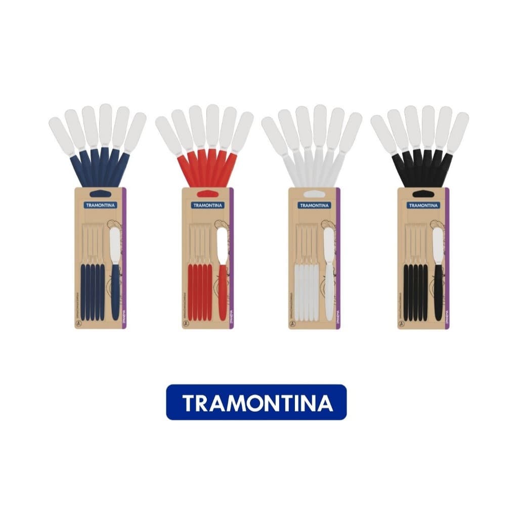 Espátulas Manteiga Tramontina Ipanema 6P Inox