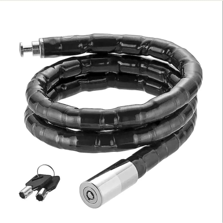 Cadeado Para Moto Bicicleta Bike Capacete Portão Porta Corrente Segurança Antifurto Trava Grossa