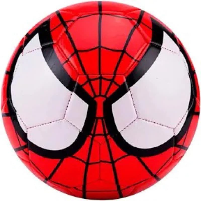 Bola De Futebol N°5 Society Homem Aranha Couro Sintético