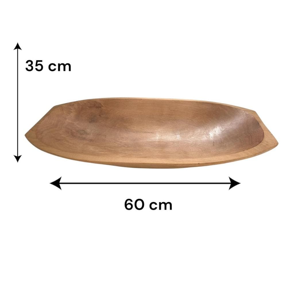 Gamela Grande 60cm x 35cm Travessa de madeira/ saladeira