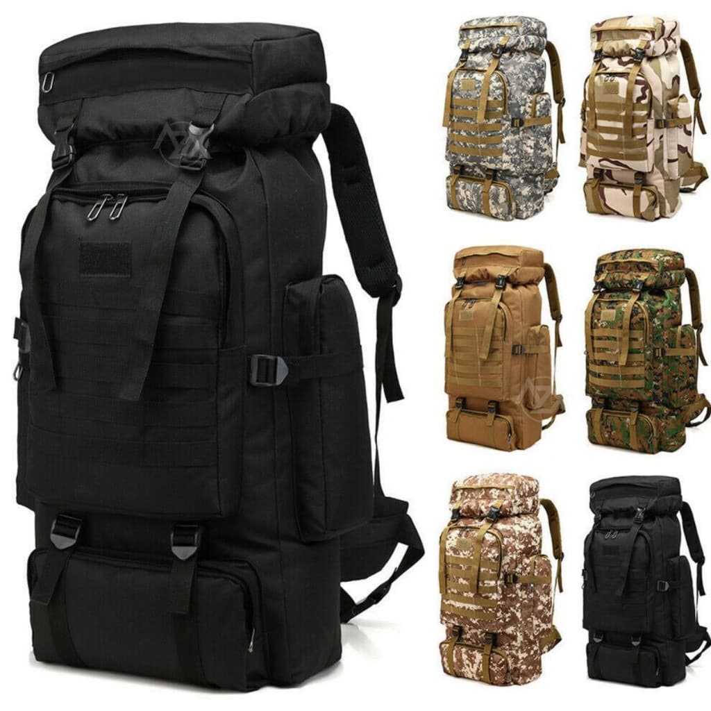 Mochila Camping Trilhas Viagem 80 LITRO Grande Impermeável 1436-1