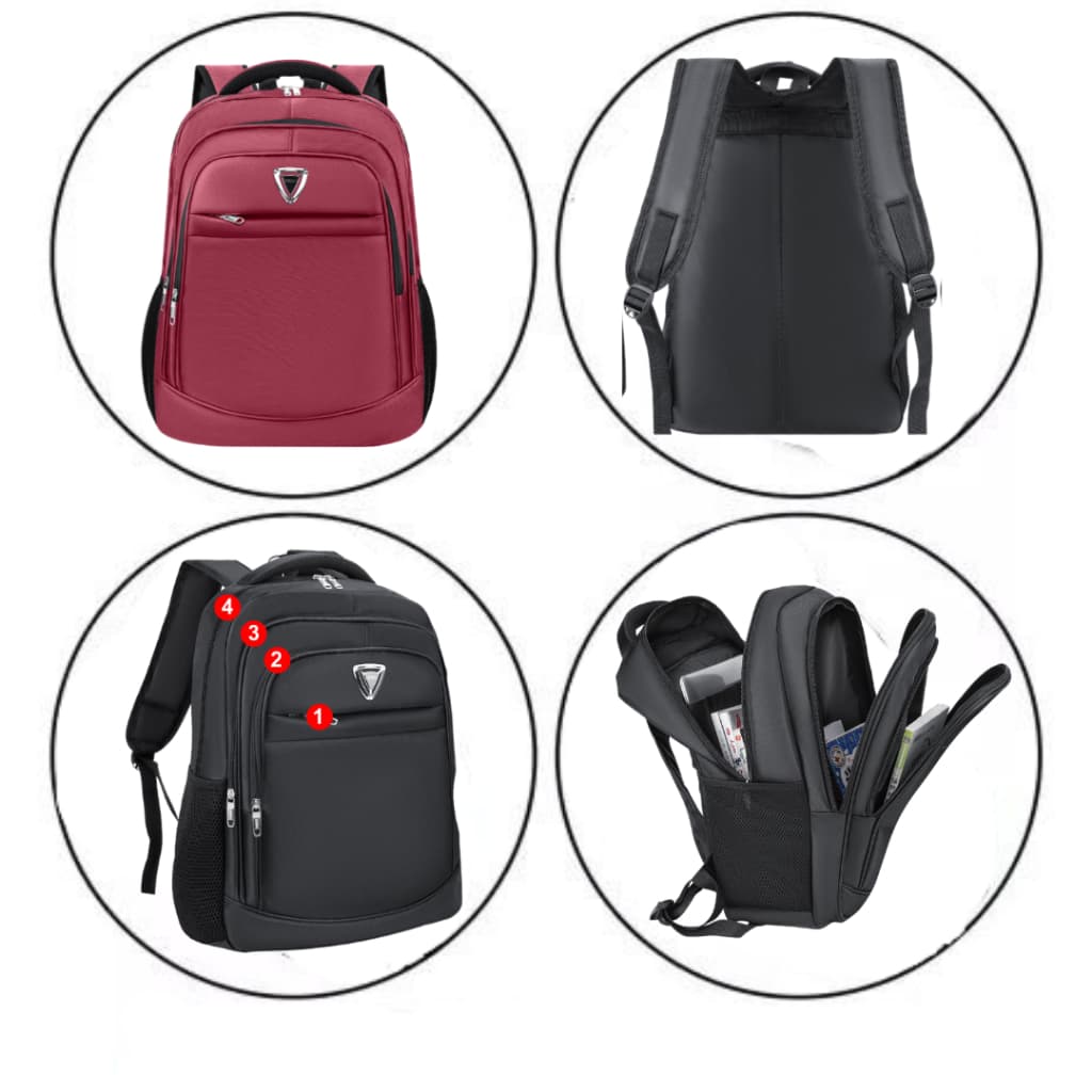 Mochila grande resistente unissex com suporte para notebook 6175