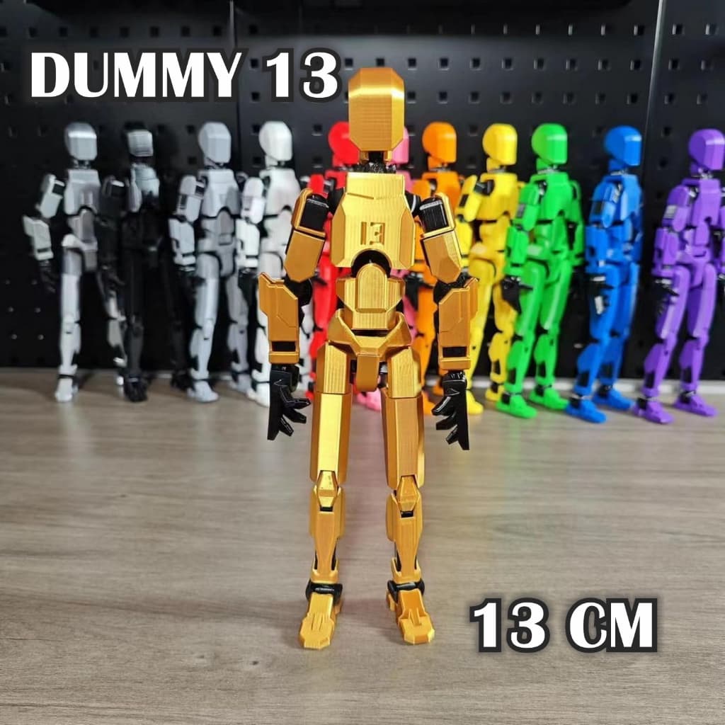 Boneco Articulado Dummy 13 Lucky Action Figure 3d Montado Presente Crianças