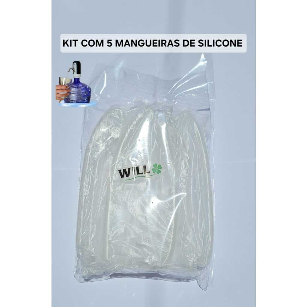 Kit 5 Mangueiras De Silicone Para Bomba Eletrônica Galão Usb