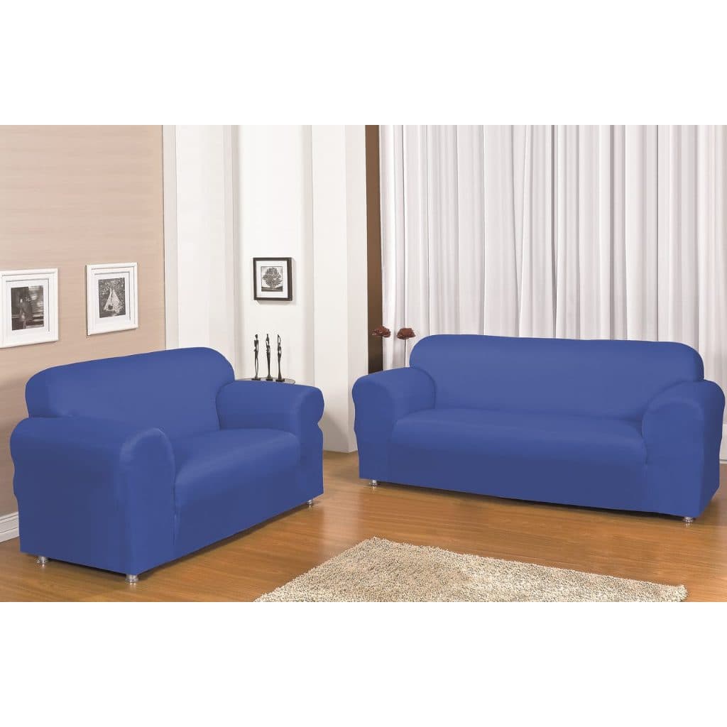 Capa de sofá para 3 e 2 Lugares Tecido Grosso e Resistente na Malha Gel