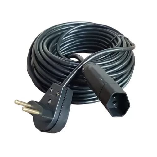 Extensão Elétrica 10 Metros cabo Pp 2x1,Omm Plug Reto Reforçada