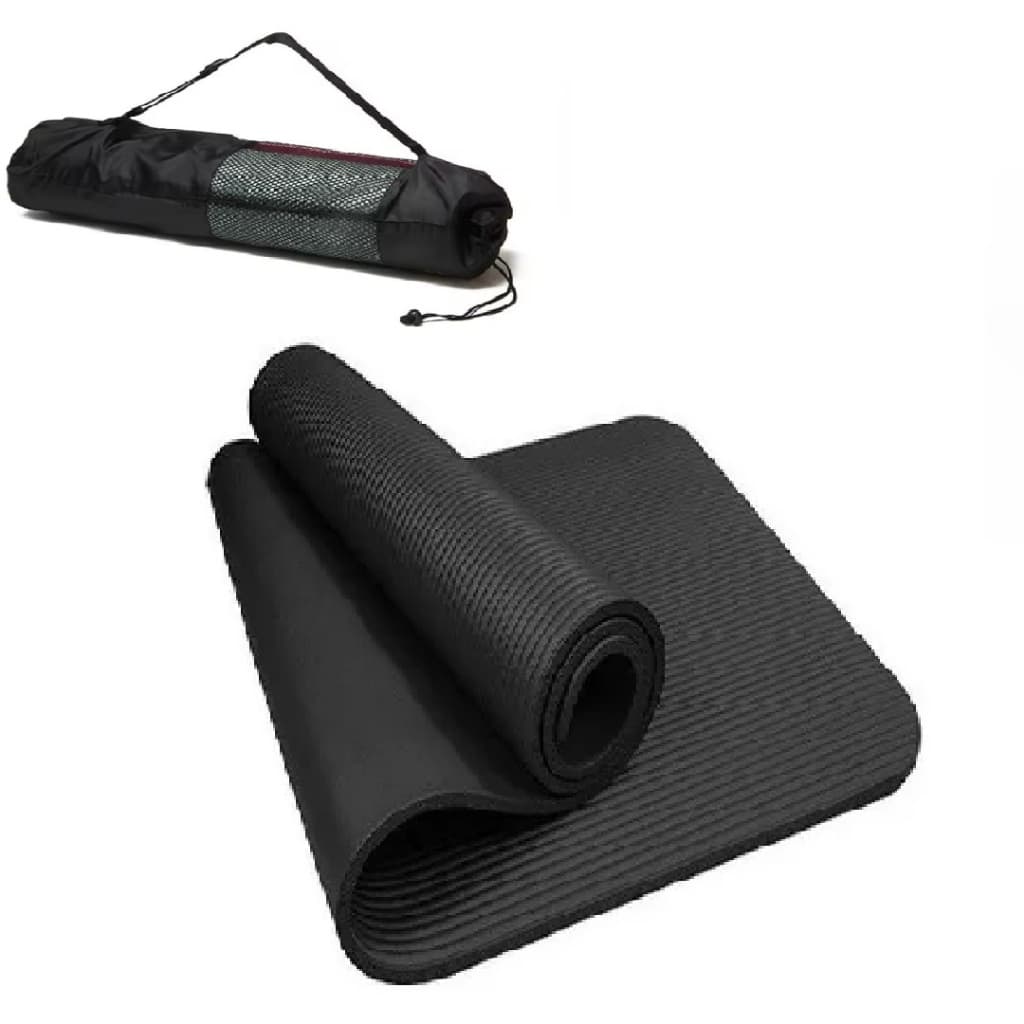 Colchonete Tapete 1,83 x 61 x 1 cm Material NBR Abdominal Academia Yoga Pilates com Bolsa