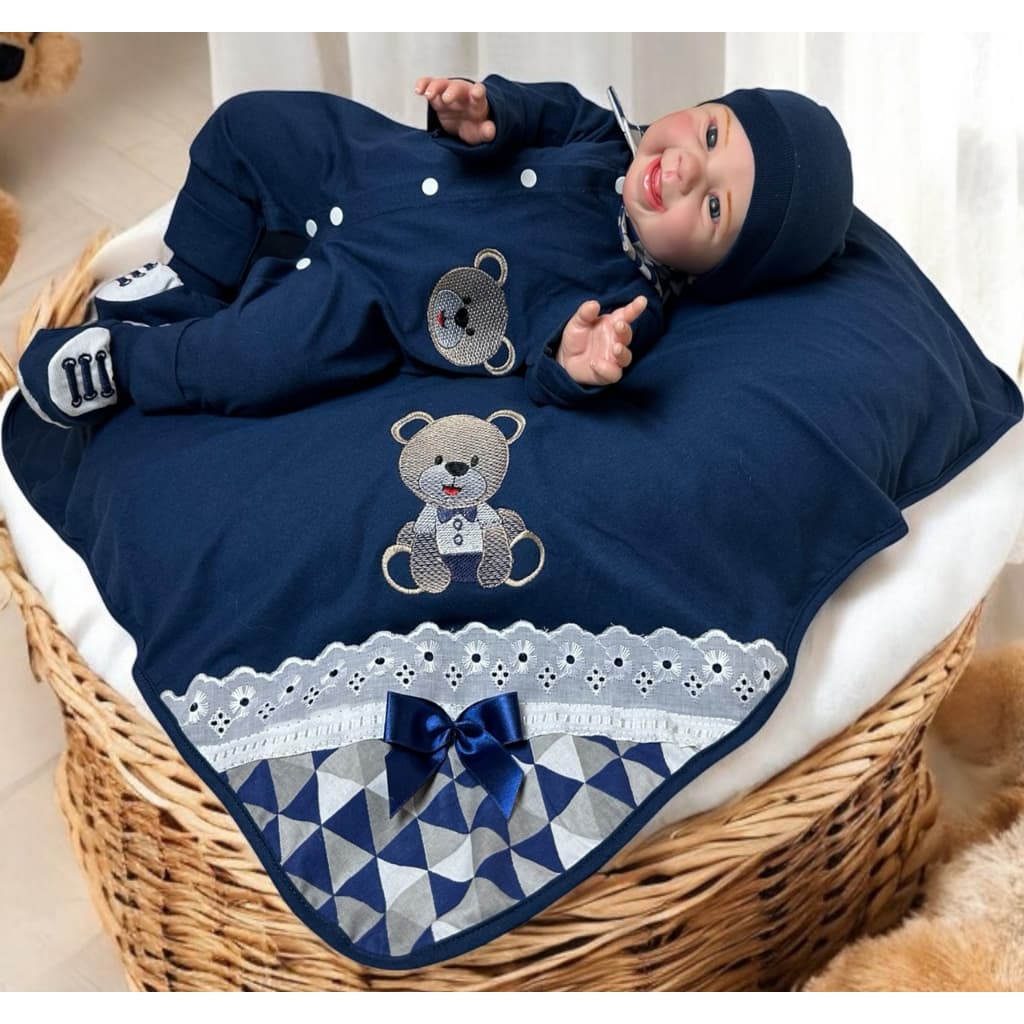 Saída de Maternidade Para Bebê com 7 Peças Modelo 2 em 1