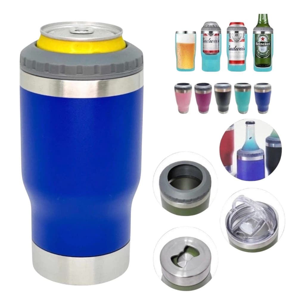 Copo Térmico Aço Inox Porta Bebida Latinha Conserva Gelado Drink isolada  420 ml