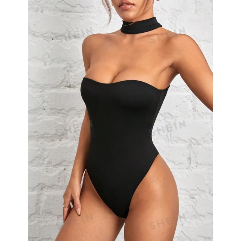 Body Tomara Que Cai Gola pescoço Tendência Gringa