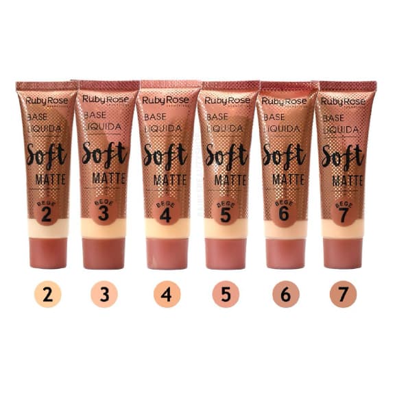 Base Líquida Soft Matte Bege Ruby Rose HB-8050