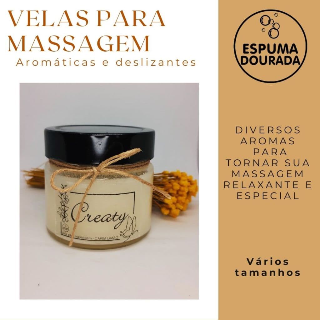 Vela para massagem PREMIUM | Perfumada e deslizante
