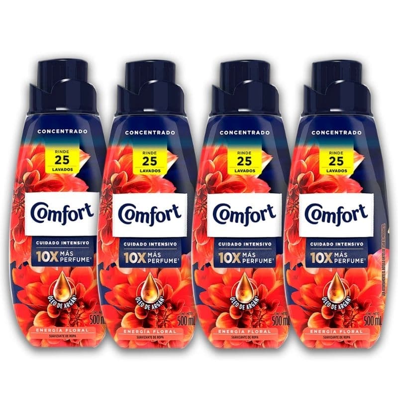 Amaciante Comfort Concentrado Hydra Sérum 500ml Kit com 4 Unidade