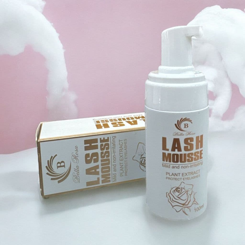 Espuma De Limpeza Bella Rosa Para Cílios Higienizador Pump 100ml
