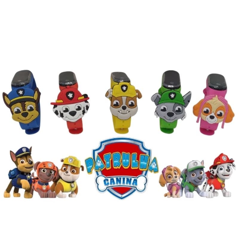 Relógio digital infantil - relógio Patrulha Canina