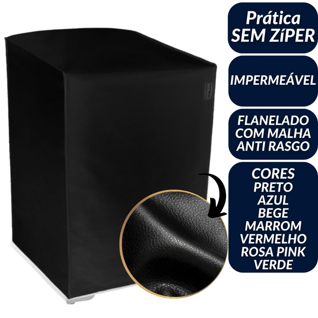 Capa Maquina Lavar Electrolux Consul Brastemp Impermeável 09kg - 17kg