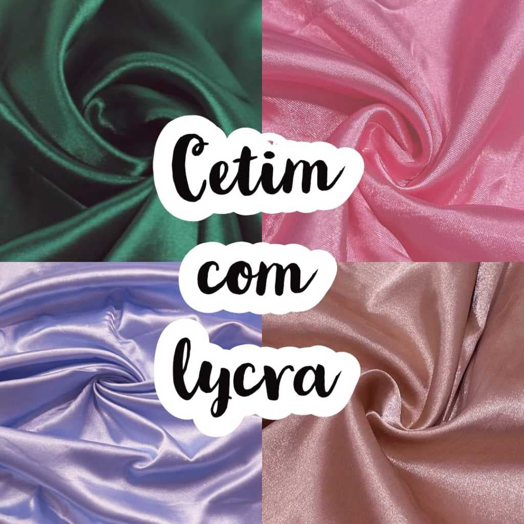 TECIDO CETIM COM LYCRA (1M X 1,50M)