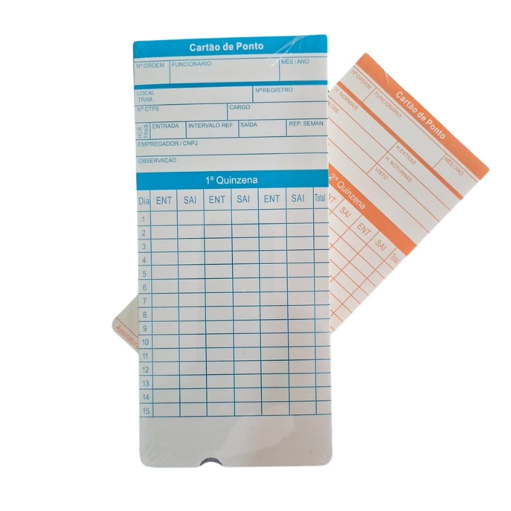 Cartão ponto relógio cartográfico Time Card (Rw) 500 uni