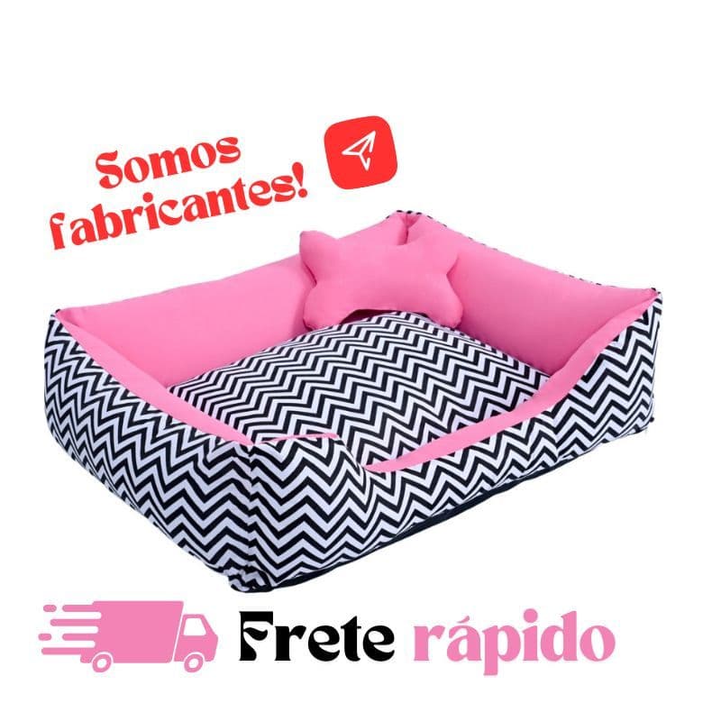 Cama Pet DOG SILICONIZADA Caminha Cachorro Médio LUXO Fundo Impermeável + Ossinho ou travesseirinho