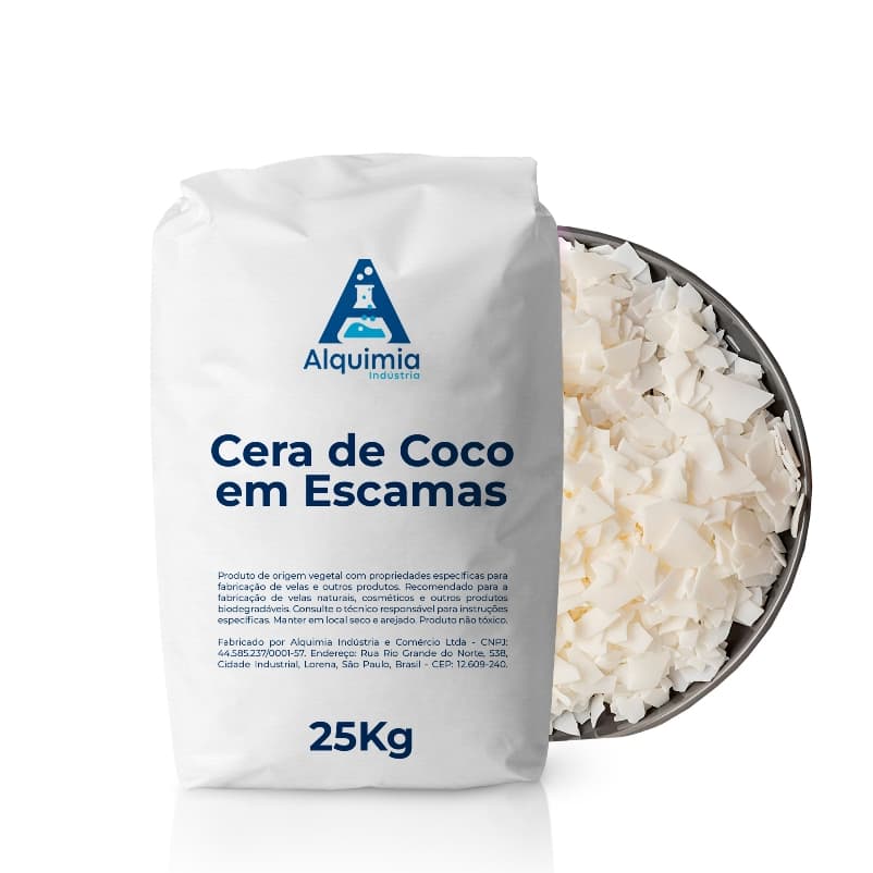 Cera Vegetal De Coco Em Escamas Pronta Para Uso Para Velas Artesanais e Outros 100% Pura