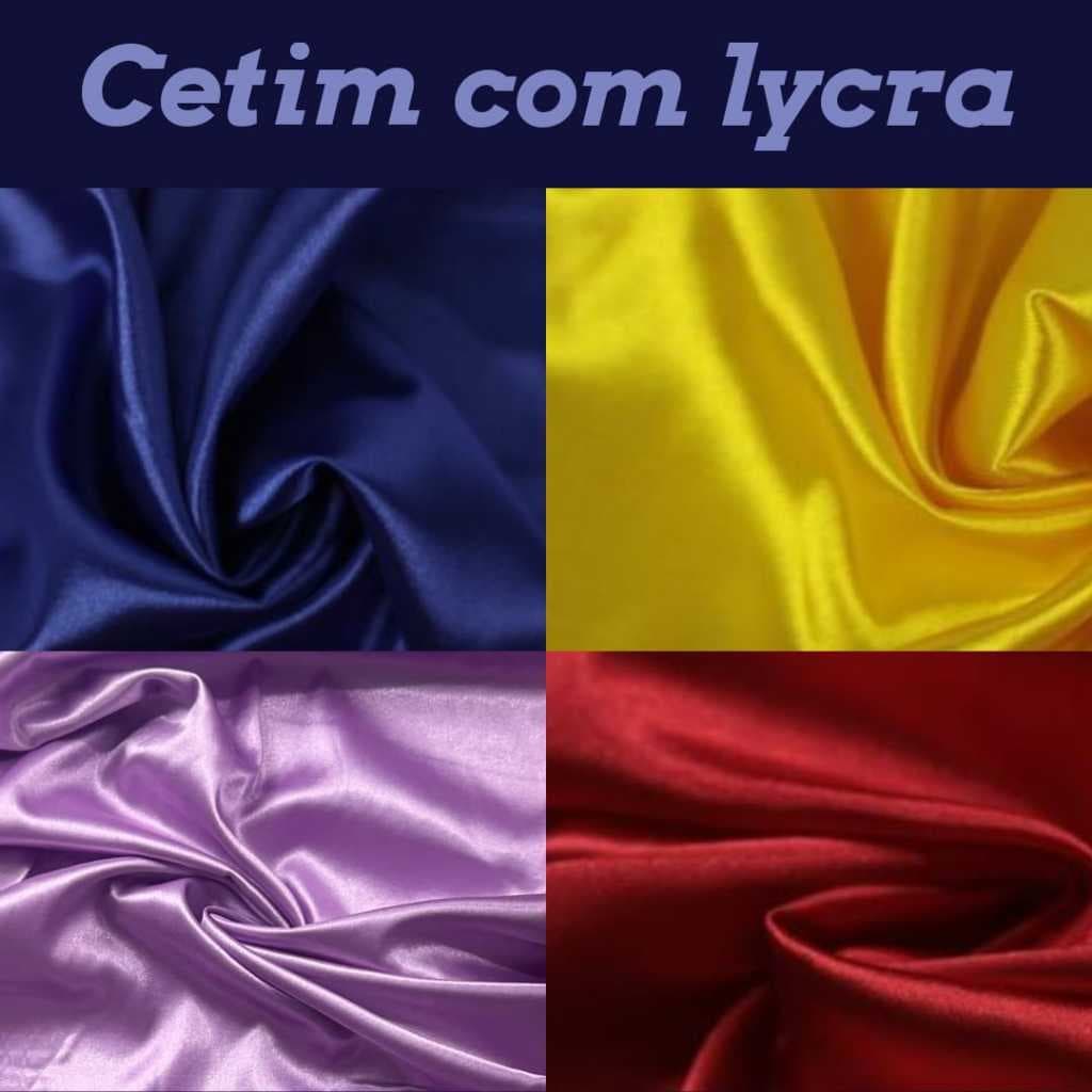 TECIDO CETIM COM LYCRA (1M X 1,50M)