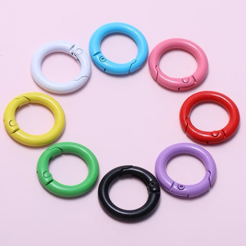 10 Argolas de Metal Articuladas Mosquetão Para Bolsas de Crochê e Artesanato em Geral