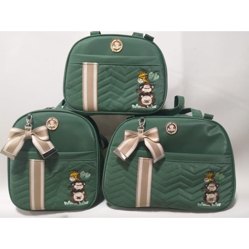 Kit de Bolsa Maternidade Safari 3 Peças