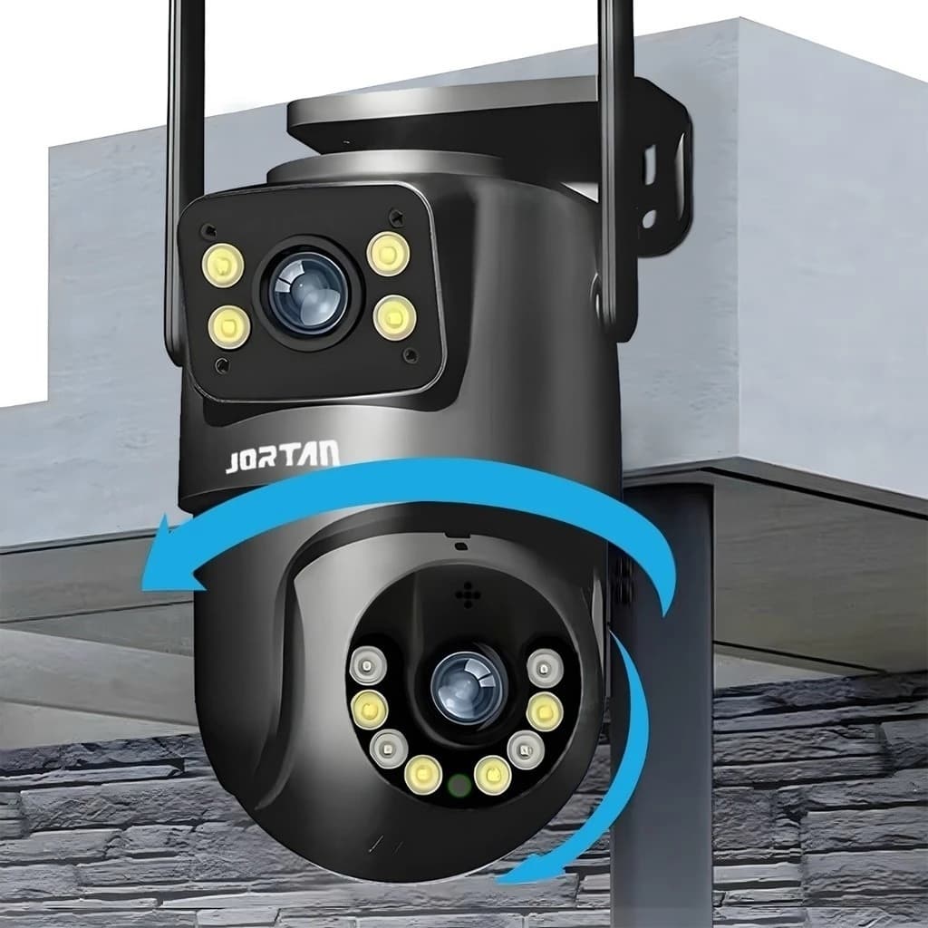 Câmera De Segurança a Prova de água Lente Dupla APP Icsee IP66 Camera IP WiFi 360